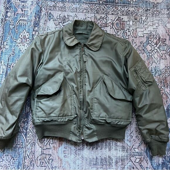 Vintage Scovill 1980’s Authentic US Army Issued Military Air Force Flight Jacket - Picture 6 of 12